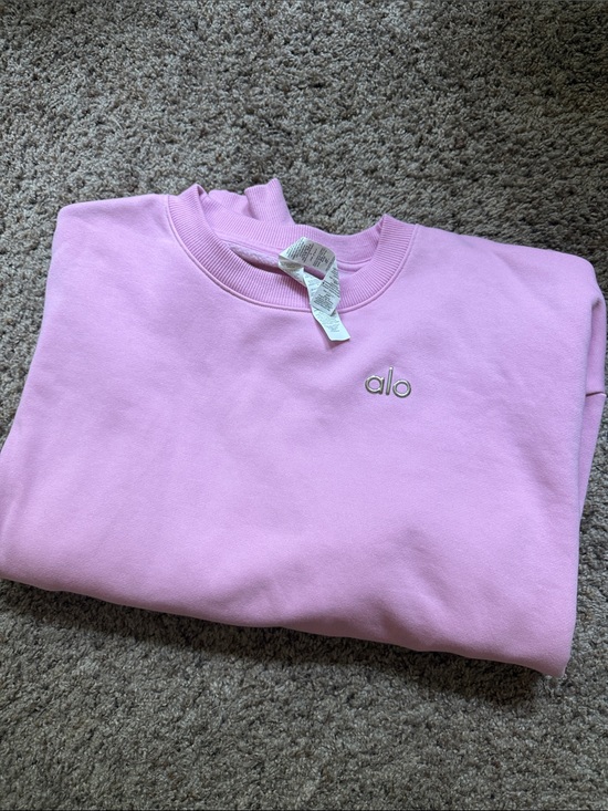 ALO Yoga Sweaters - Alo candy pink full length Crewneck Sweatshirt